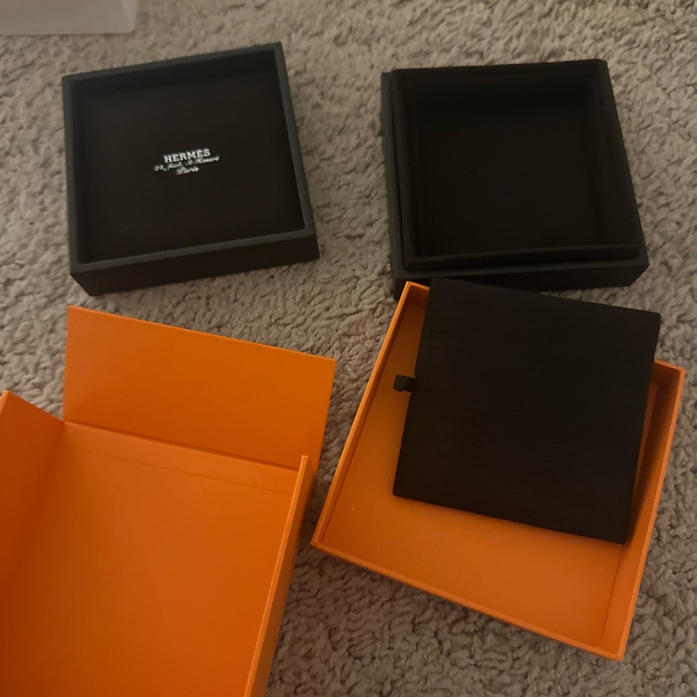 Men's Black and Orange Accessory Box